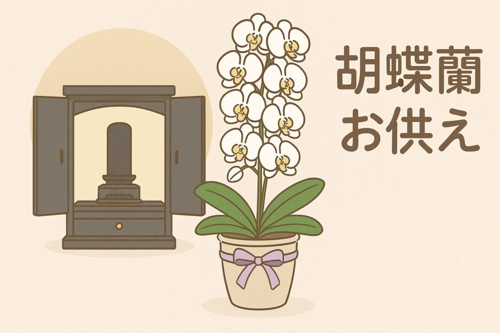 胡蝶蘭のお供え