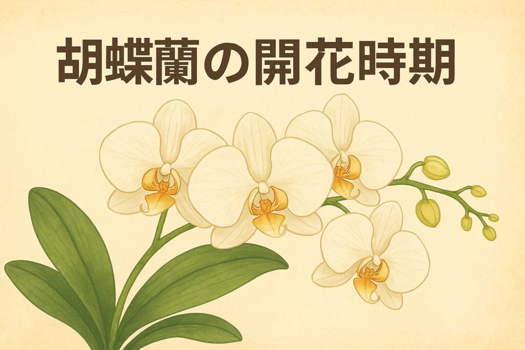 胡蝶蘭の開花時期