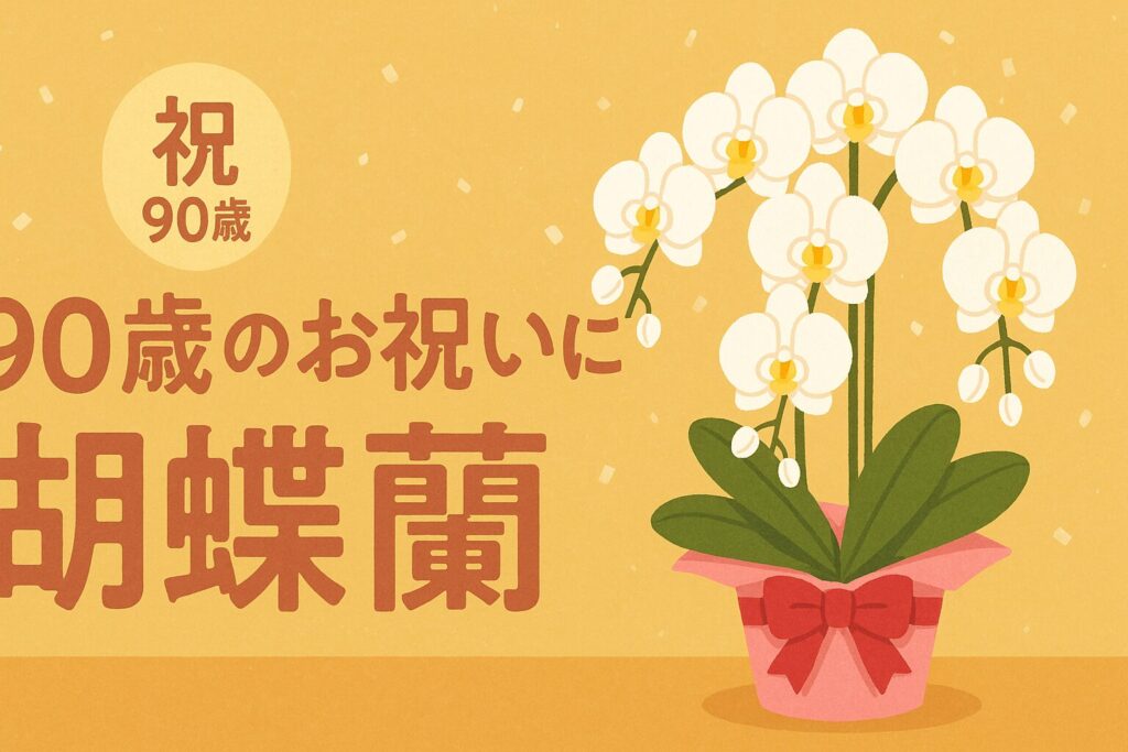 ９０歳のお祝いに胡蝶蘭
