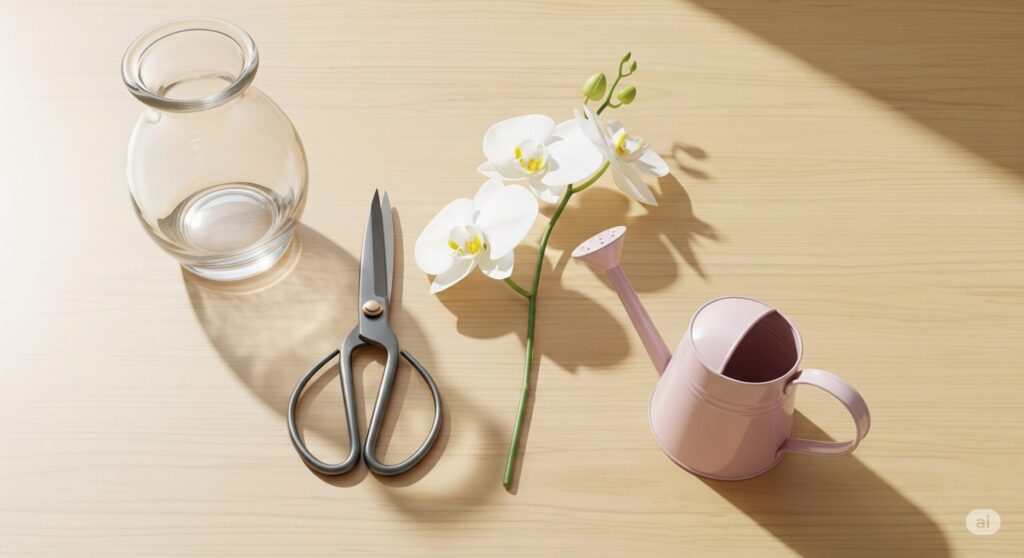 基本的な胡蝶蘭の切り花の生け方