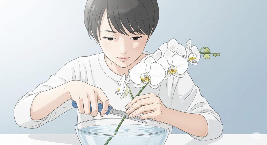 胡蝶蘭の切り花を長持ちさせる