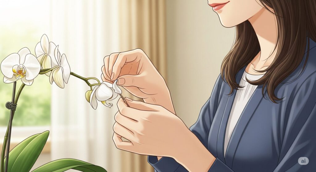 胡蝶蘭の花が終わったらどうしたらいいか、基本のお手入れ方法