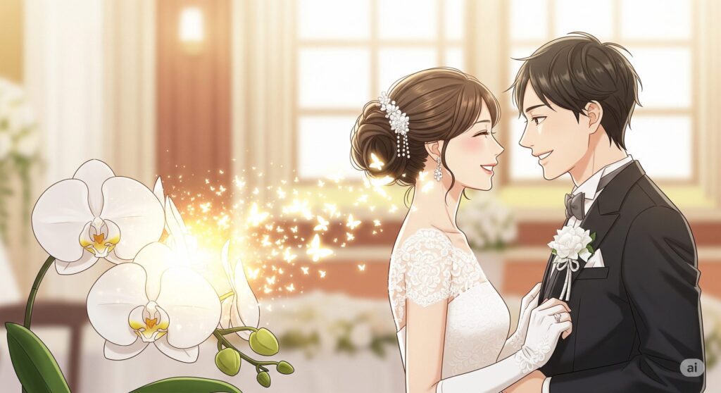 胡蝶蘭の結婚祝い